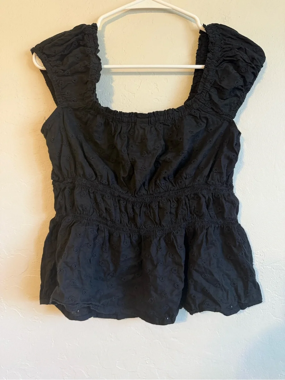 Old Navy black eyelet